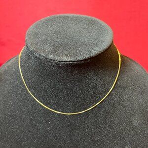 Vintage 14.5” 14K Yellow Gold Necklace Chain